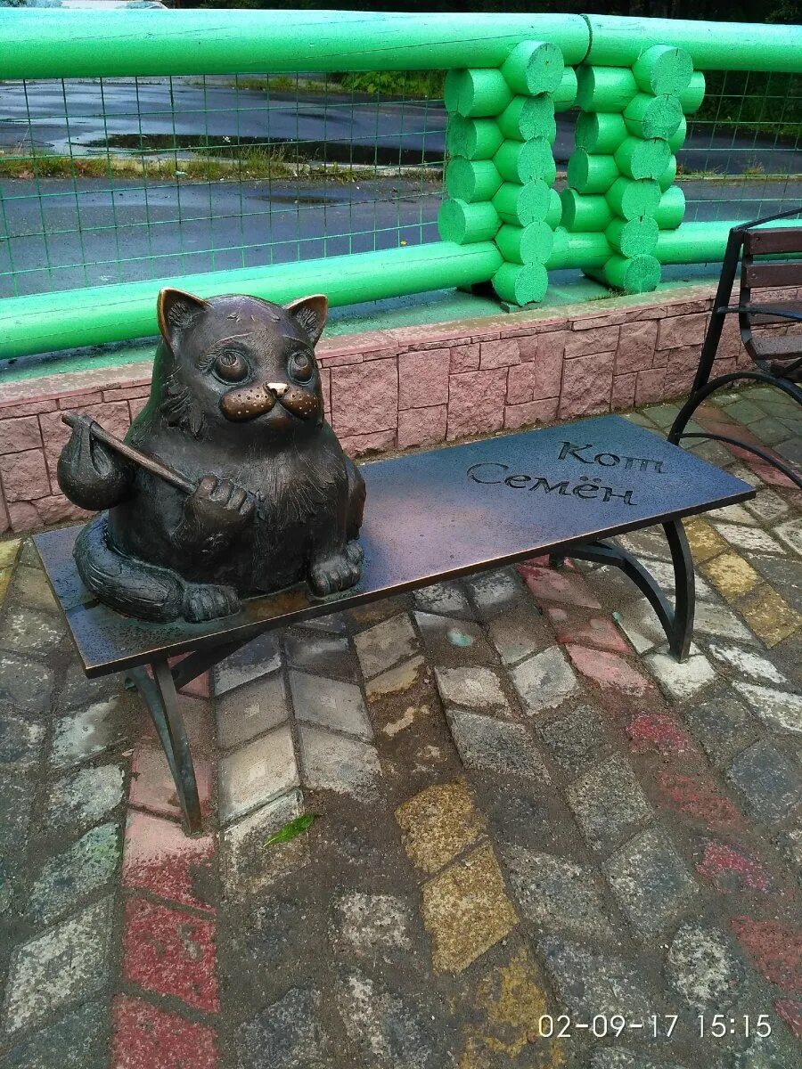 Кот семен мурманск фото Особенности жанровой скульптуры Кот Семён в Мурманске, Мурманск, Ленинский округ