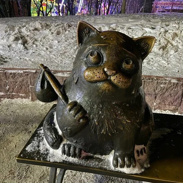 Кот семен мурманск фото настоящего кота Photos at Памятник коту Семёну - Monument in Мурманск