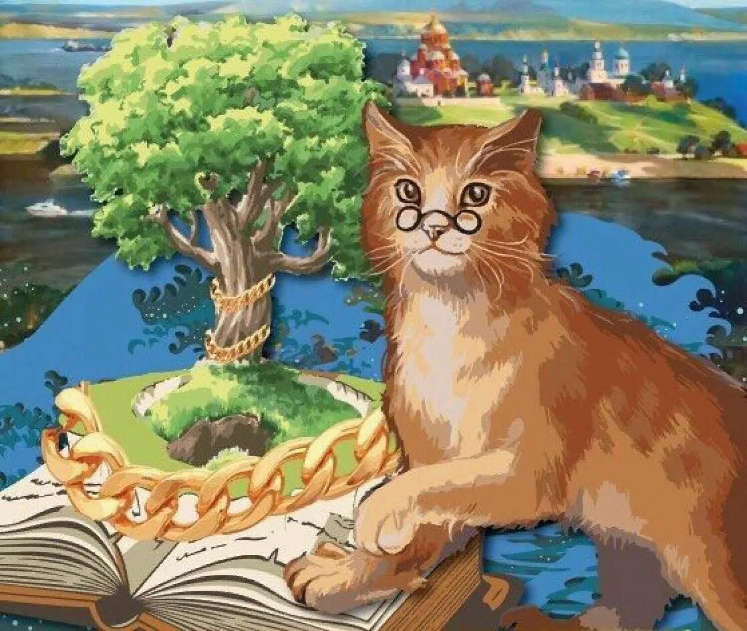Кот ученый фото Программа "За ученым котом в сказку русскую войдем" 2022, Губкинский район - дат