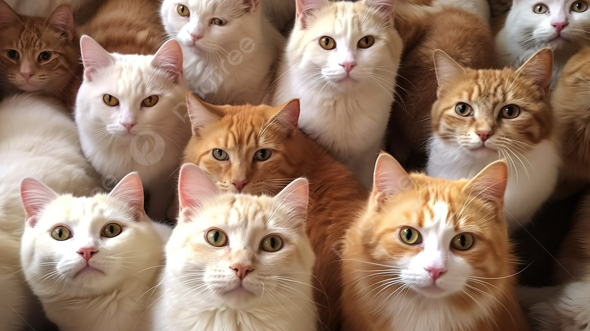 Кота коти фото количество котов которые смотрят в камеру толпой, найди фотку кота на фейсбуке, 