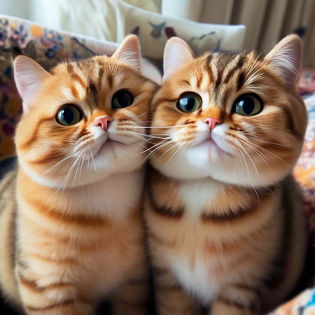 Кота коти фото Фото коти - Трутся носиками няшные коти" - создано в Шедевруме
