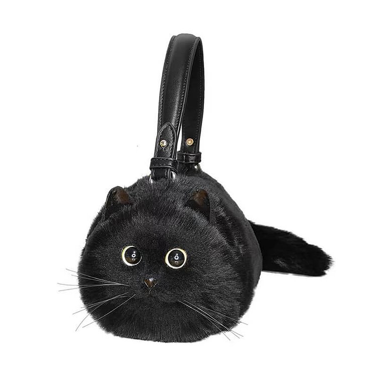 Кота сумочку Realistic Cat Body Shoulder Bag-100% Handmade
