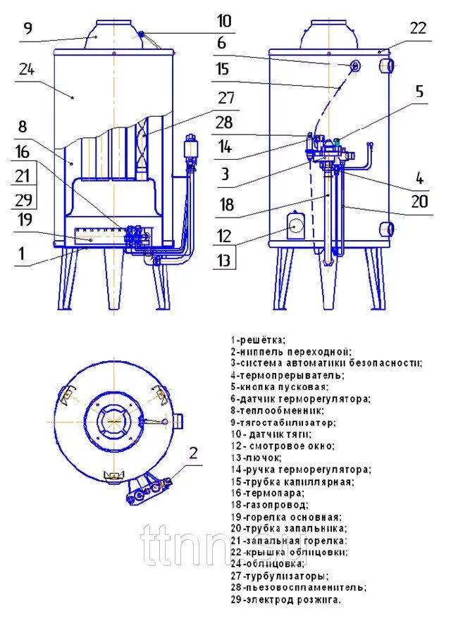 Котел аогв подключение Газовый котел АОГВ-11,6 (РК) TGV (на замену АОГВ Ростовгазоаппарат) - купить, вы