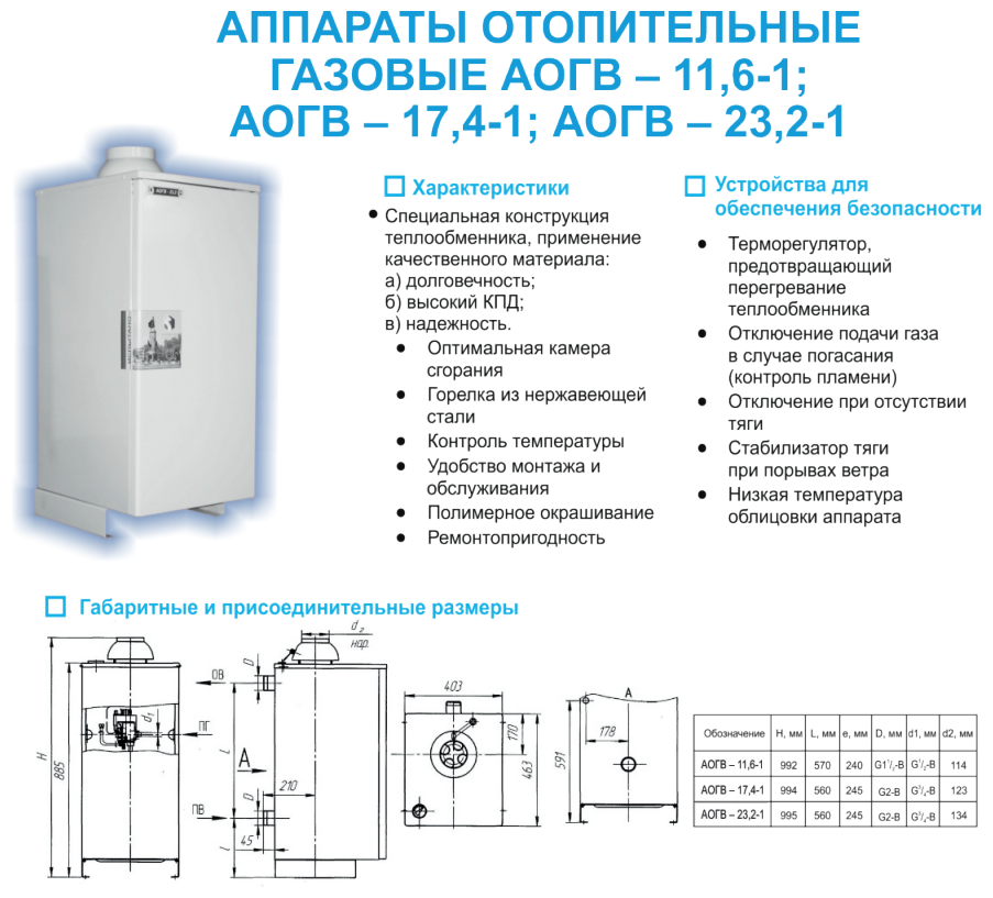 Котел аогв подключение Конвекционный газовый котел Боринское АОГВ-17,4 Eurosit, 17.4 кВт, одноконтурный