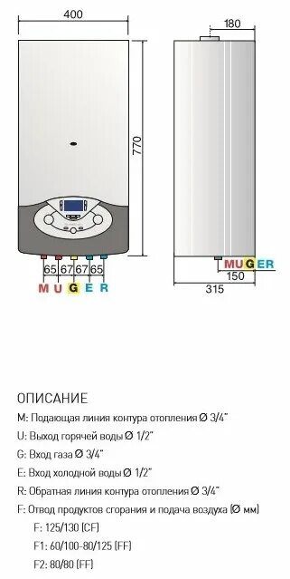 Котел аристон двухконтурный настенный подключение Настенный газовый двухконтурный котёл Ariston CLAS EVO 28 FF - Отопительные котл