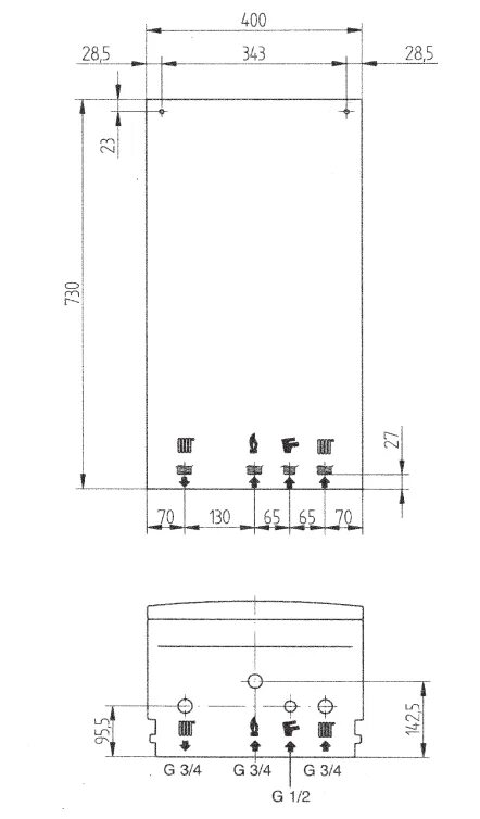 Котел бакси эко 4s 24 схема подключения Настенный газовый котел Baxi ECO-4s 1.24F купить, цена, отзывы