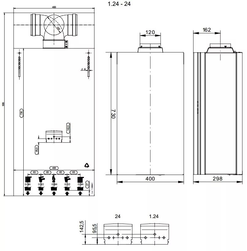 Котел бакси эко нова подключение Baxi ECO Compact 1.240 i котел газовый - купить недорого, хорошие цены на все то
