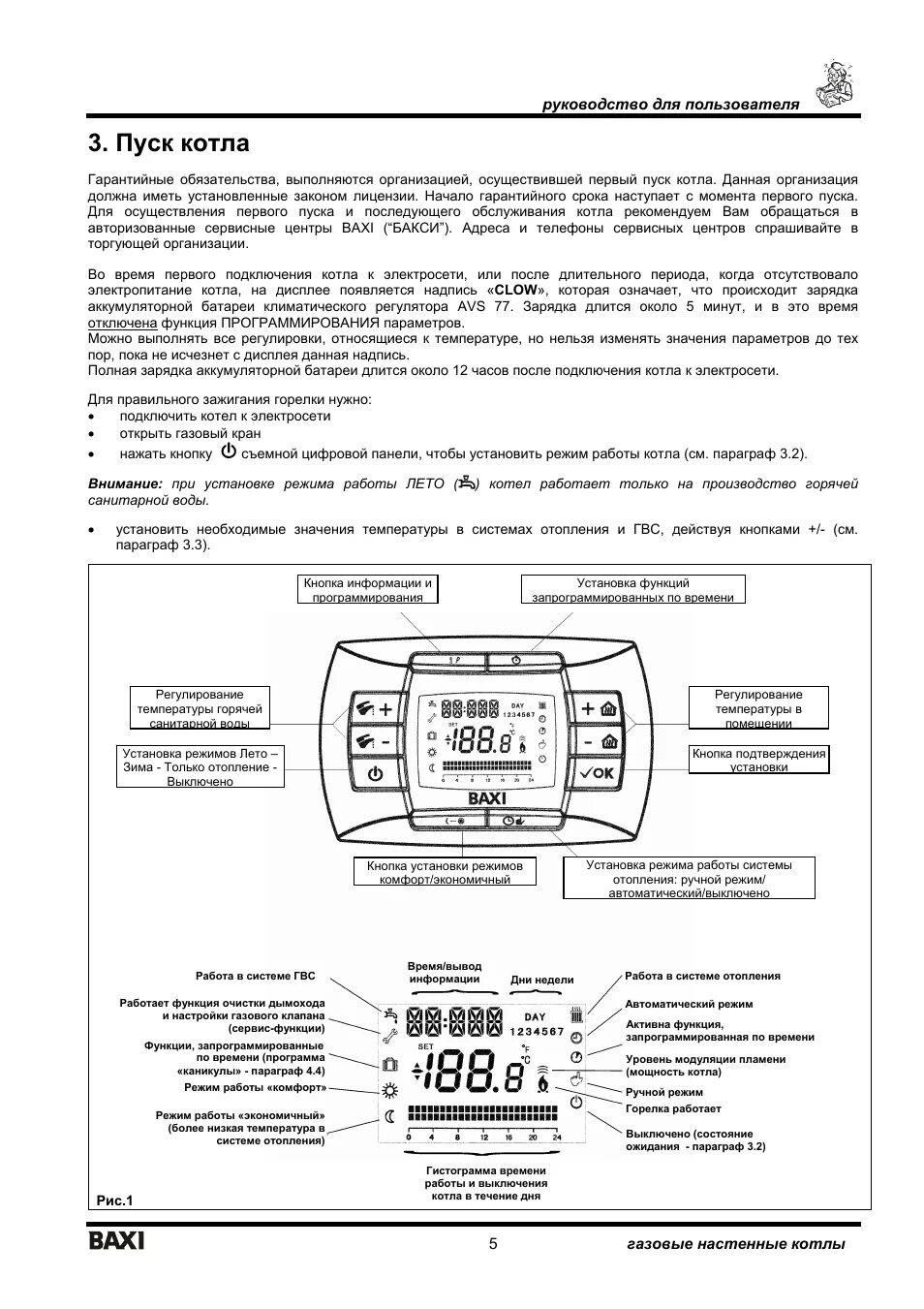 Котел baxi инструкция подключения Пуск котла, Luna 3 comfort ht руководство для пользователя, 5 газовые настенные 