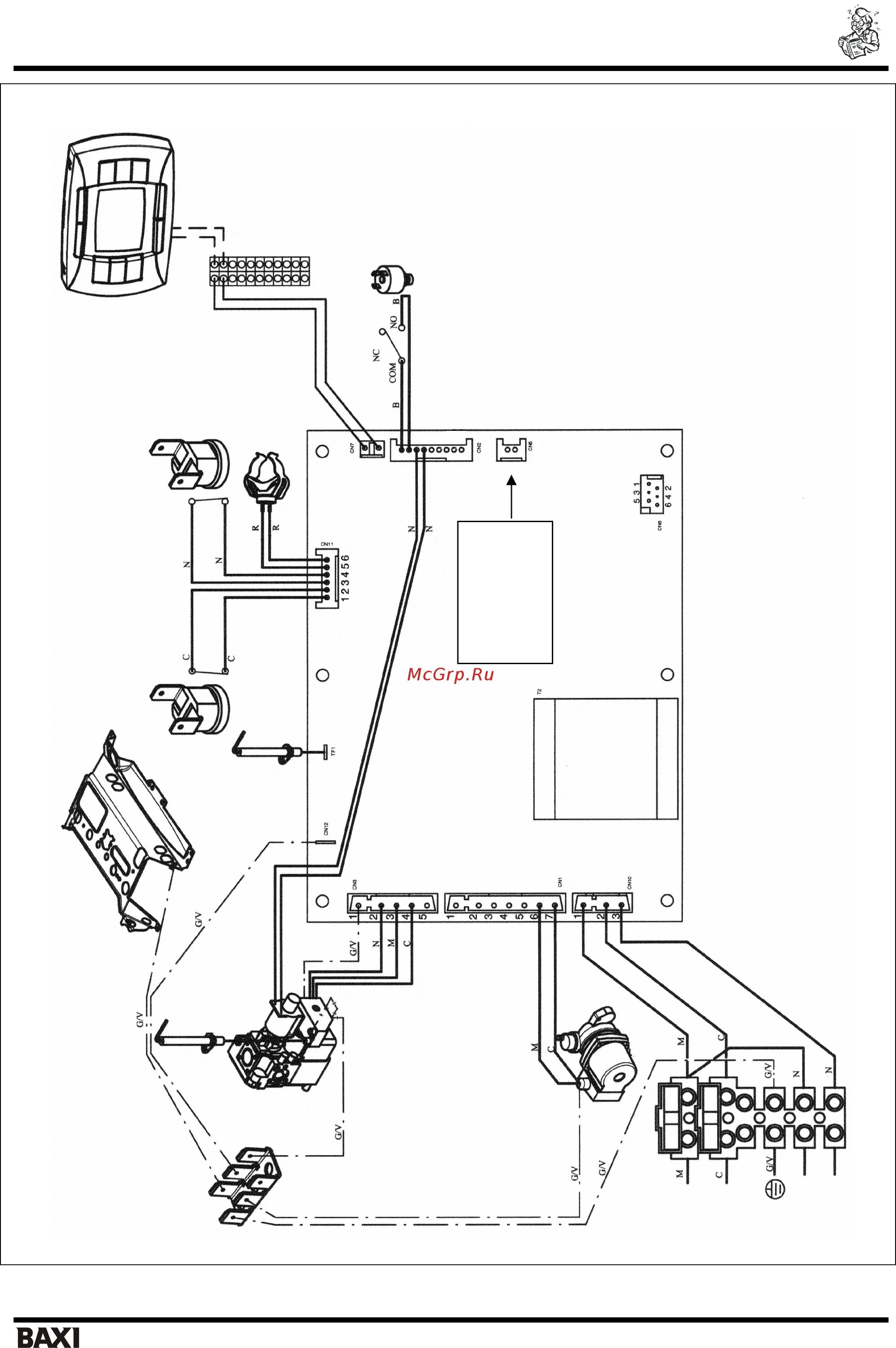 Котел baxi luna 3 схема подключения Baxi LUNA-3 COMFORT 45/48 1 40 i