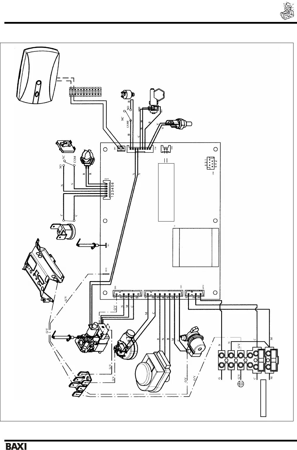 Котел baxi luna 3 схема подключения Просмотр инструкции котла BAXI LUNA-3 COMFORT AIR, страница 36 - Mnogo-dok - бес
