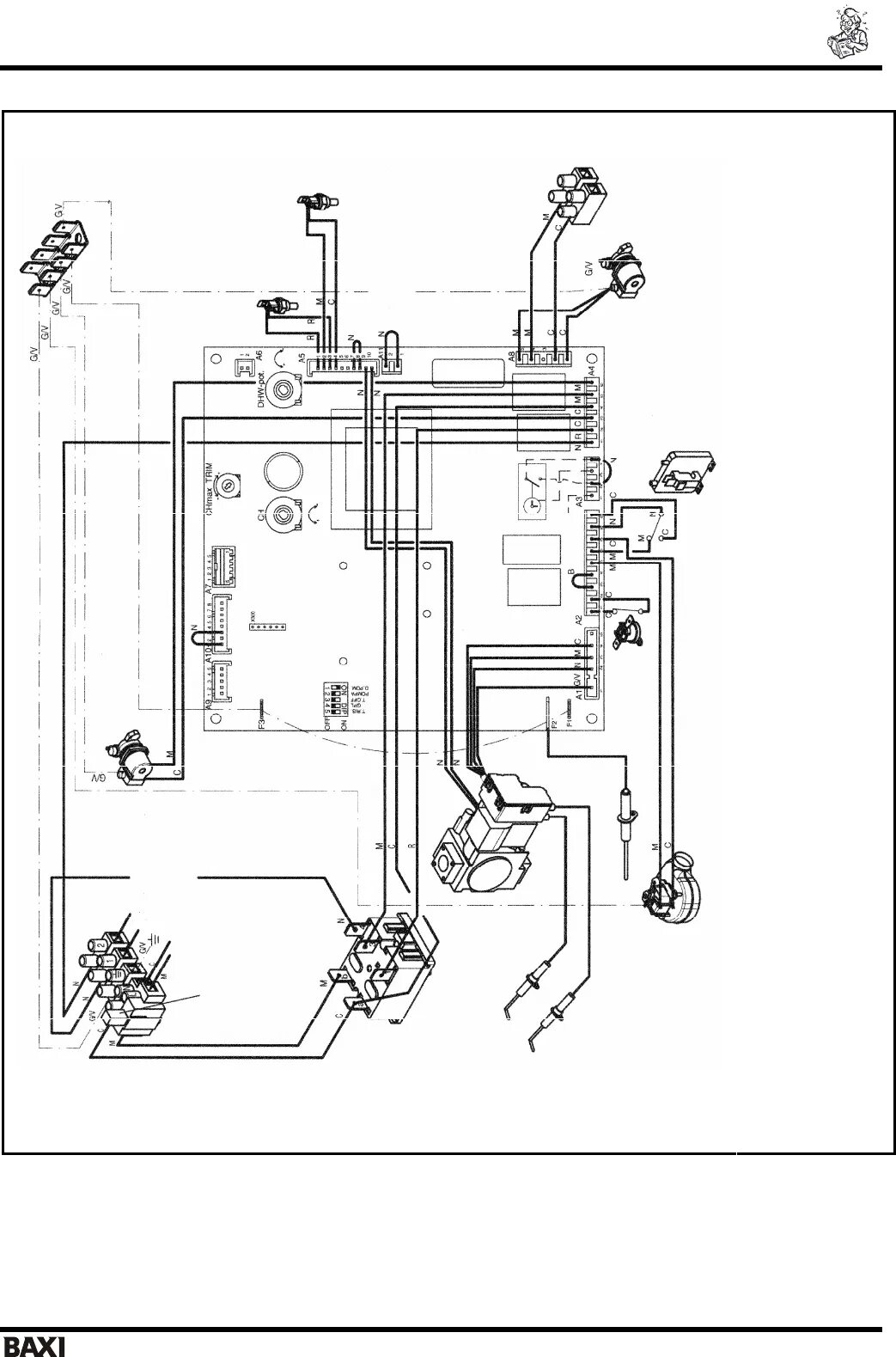 Котел baxi slim 1.300 подключение бойлера Просмотр инструкции котла BAXI SLIM 2.230 i-2.300 i, страница 13 - Mnogo-dok - б