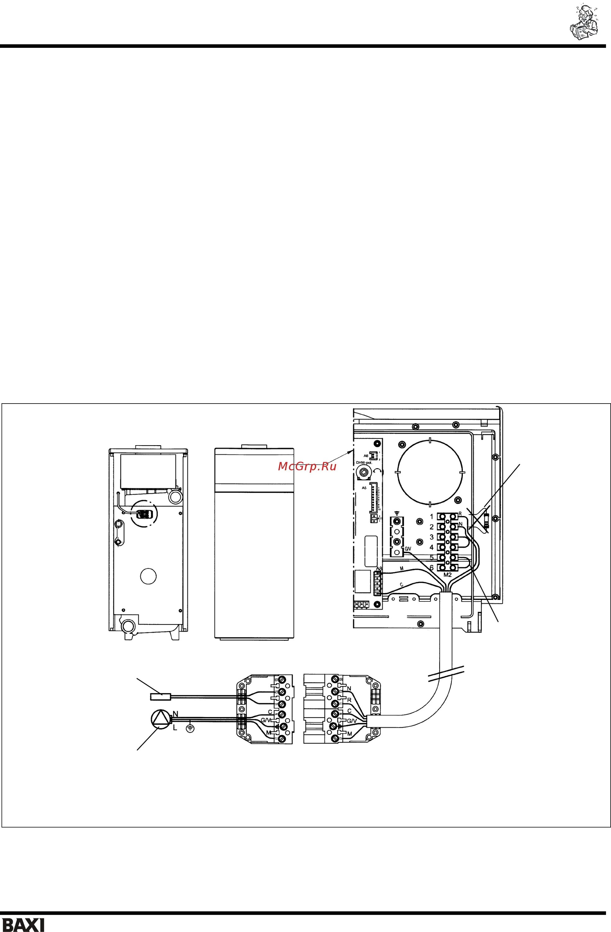 Котел baxi slim 1.300 подключение бойлера Baxi slim 1.400 in 19/40 Присоединение бойлера других торговых марок