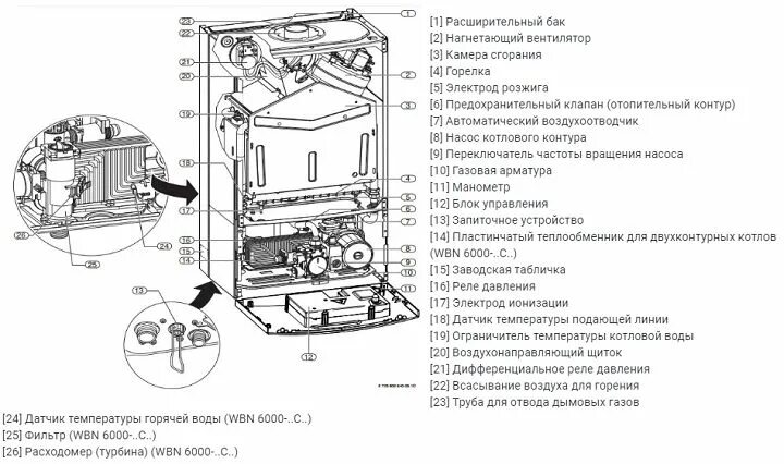 Котел бош 6000 схема подключения Купить газовые котлы Бош (Bosch) по цене 34000
