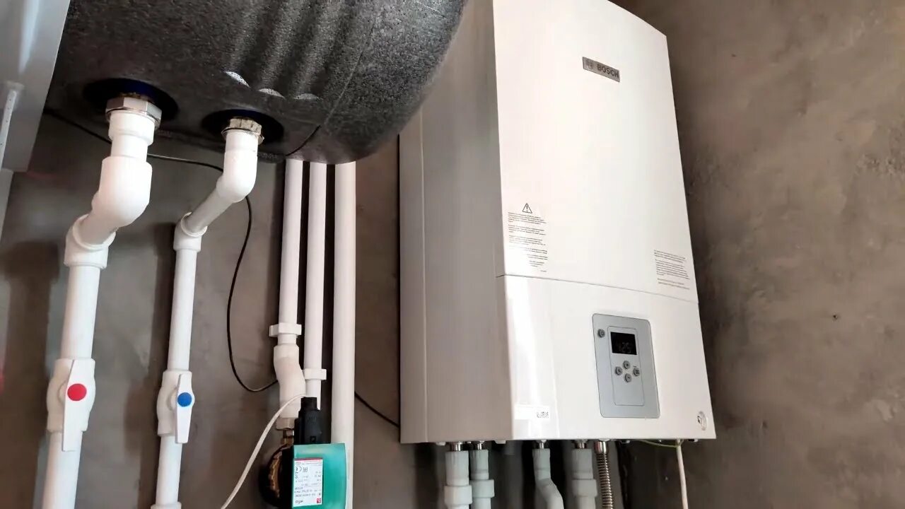 Котел бош подключение бойлера Монтаж BOSCH WBN 6000-24 Н + БКН Kospel WP-140 - YouTube