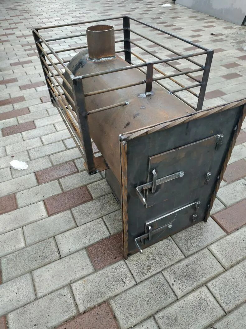 Котел для бани на дровах самодельный Печь для бани из трубы своими руками: чертежи самой эффективной из металла верти