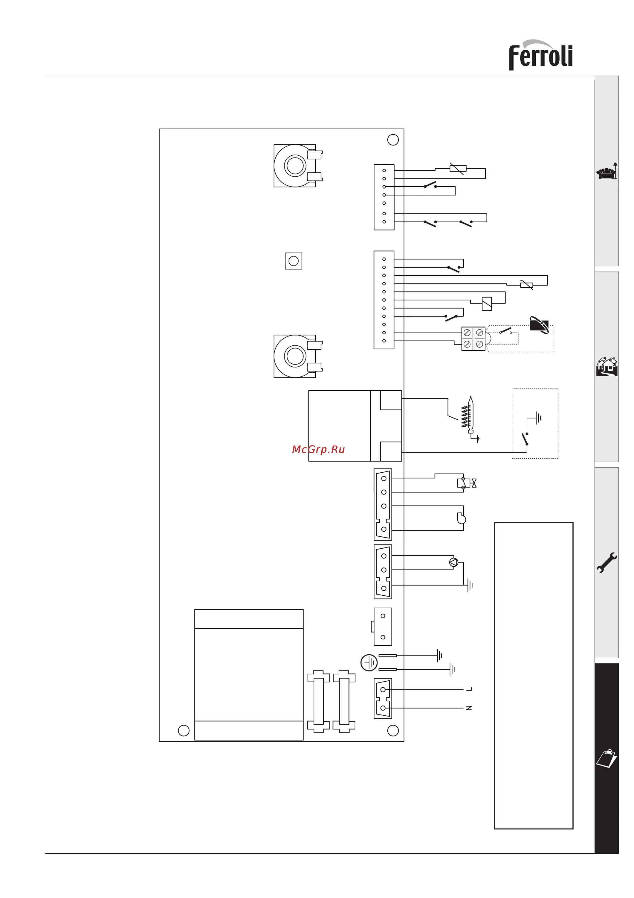 Котел ferroli схема подключения Ferroli DOMICOMPACT F30B 37/40 Со о