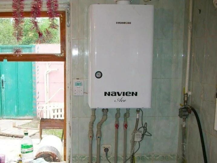 Котел газовый двухконтурный настенный навьен подключение Газовый котел Navien Deluxe: инструкция по монтажу двухконтурной настенной модел