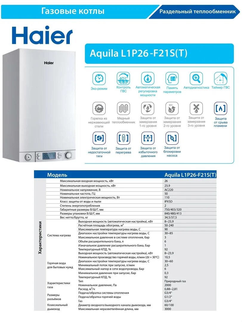 Котел haier подключение Котел haier