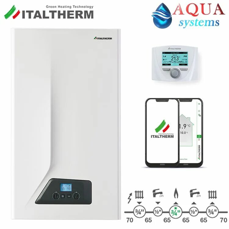 Котел италтерм подключение Газовый котел ITALTHERM 35 кВт CITY CLASS FR - купить по выгодной цене в интерне