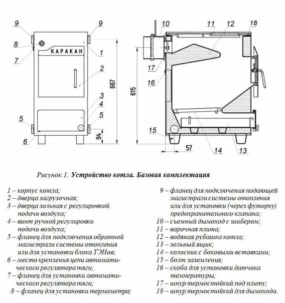 Котел каракан 10 схема подключения Твердотопливный котел Каракан 14ТПЭ-3 с плитой - купить в Краснодаре, цена 17 70