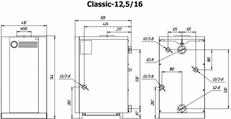 Котел лемакс 12.5 подключение Напольный газовый котел лемакс Classic-16V - купить в интернет-магазине по низко