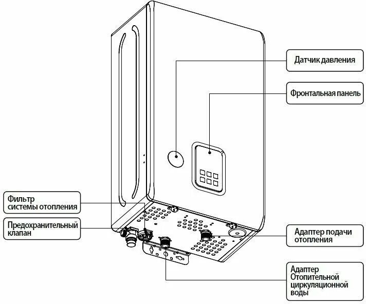 Котел навьен 24 квт схема подключения Котел электрический настенный одноконтурный Navien EQB-12HW - купить в интернет-