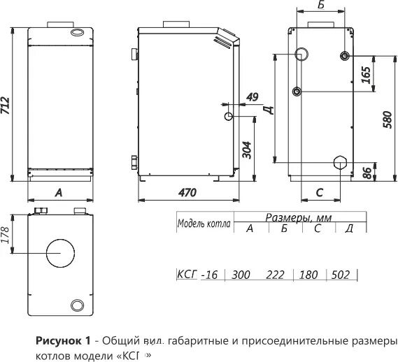 Котел очаг подключение Котел стальной газовый КСГ-16 С "Очаг" - Стандарт - купить в интернет-магазине п