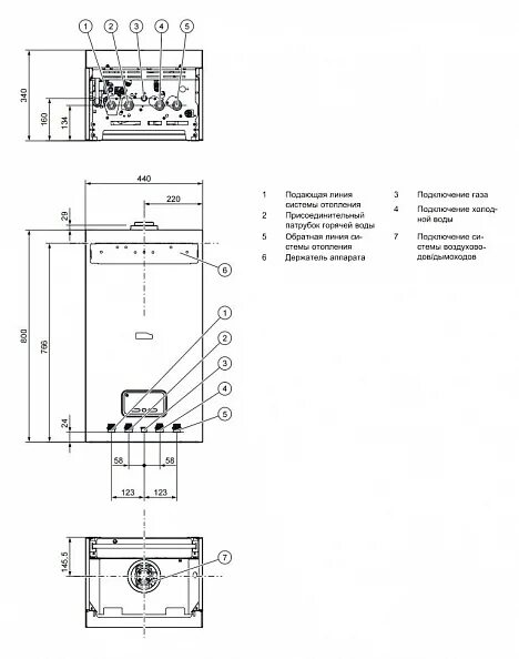 Котел протерм пантера схема подключения Газовый настенный котёл Protherm Пантера 12 KTO (0010015240) купить в интернет-м