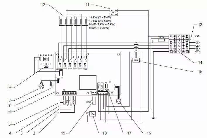 Котел protherm схема подключения Монтаж электрокотла Скат Protherm