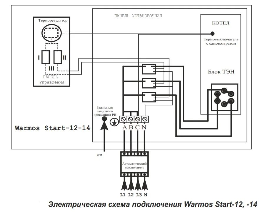 Котел ресурс 12 квт схема подключения Котел электрический Эван Warmos Start -5 12945-evn - купить с доставкой в Москве