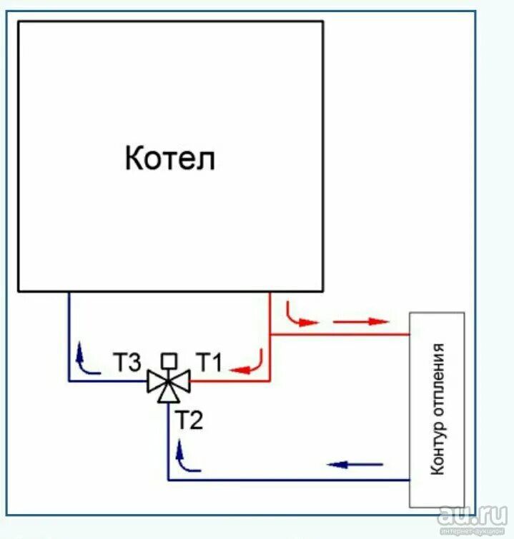 Котел с трехходовым клапаном схема подключения Трехходовой клапан схема подключения фото - DelaDom.ru