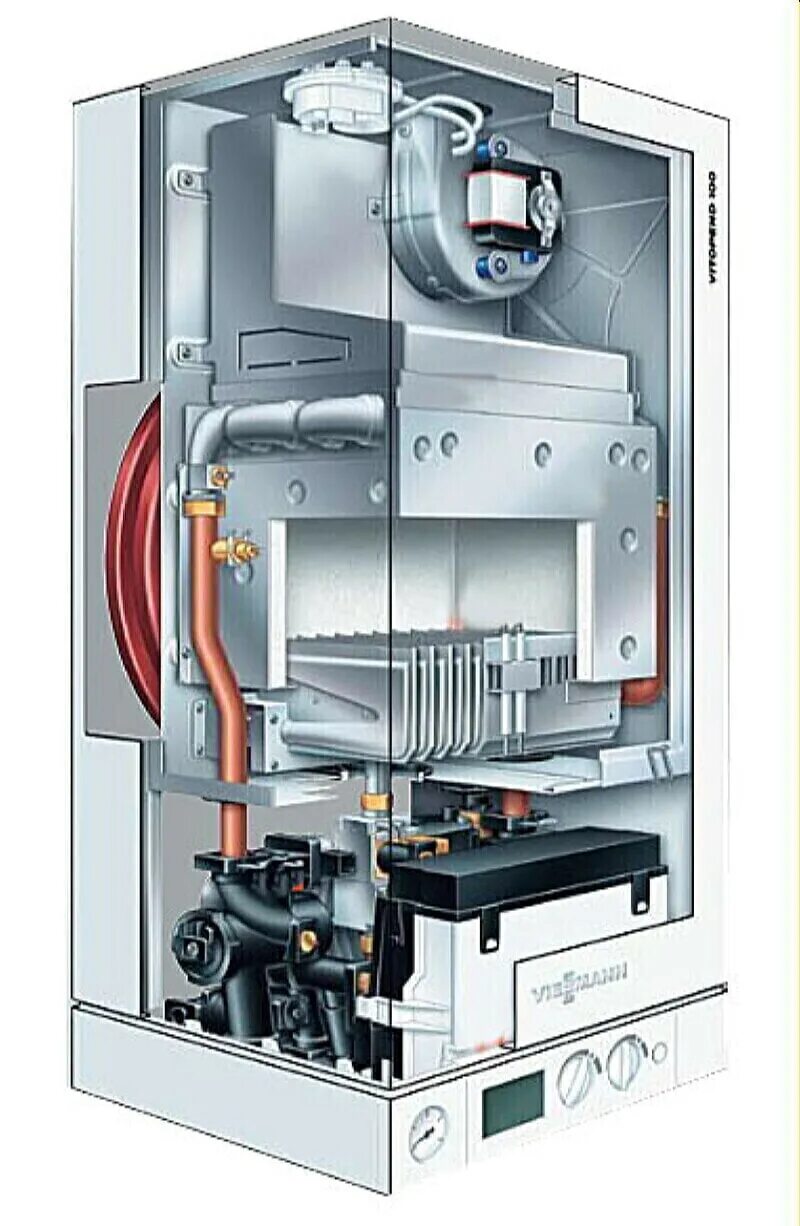 Котел с закрытой камерой сгорания фото VIESSMANN Одноконтурный настенный газовый котёл Vitopend 100 WH1D274 закрытая ка