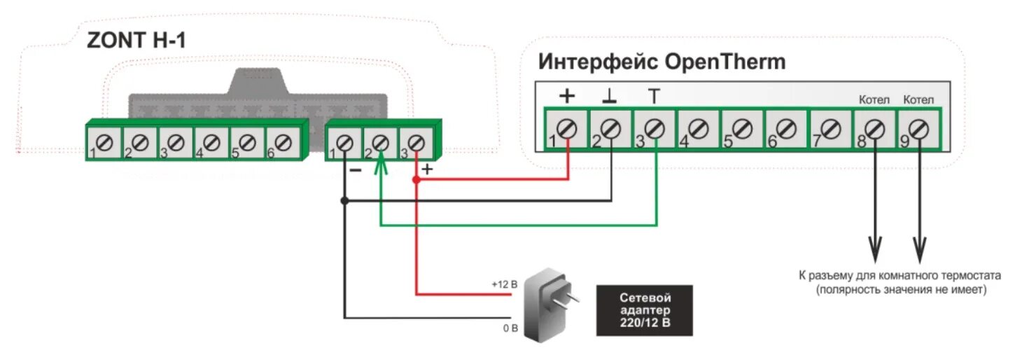 Котел стаут подключение датчика температуры Файл:Подключение ZONT H-1 Адаптер OpenTherm DIN (704).jpg - Библиотека Микро Лай