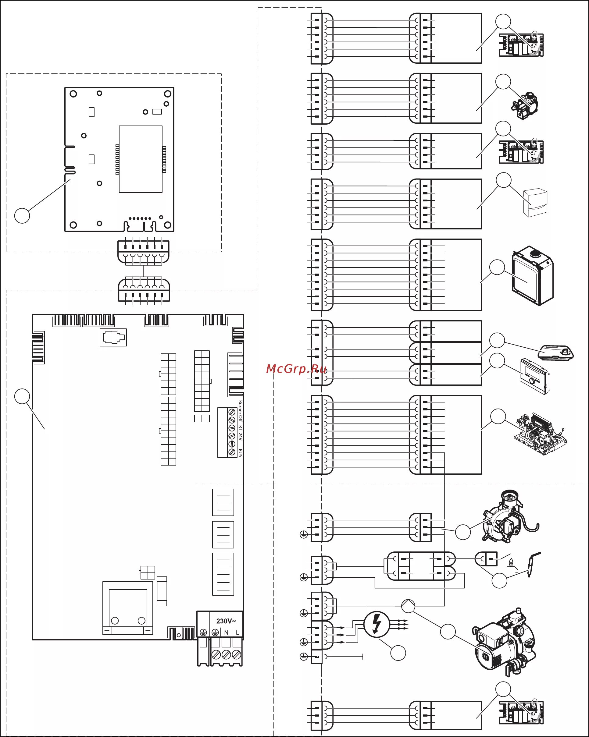 Котел vaillant 242 2 3 схема подключения Vaillant TurboTEC plus VUW 362/5-5 (H-RU/VE) 41/52 Газовая арматура