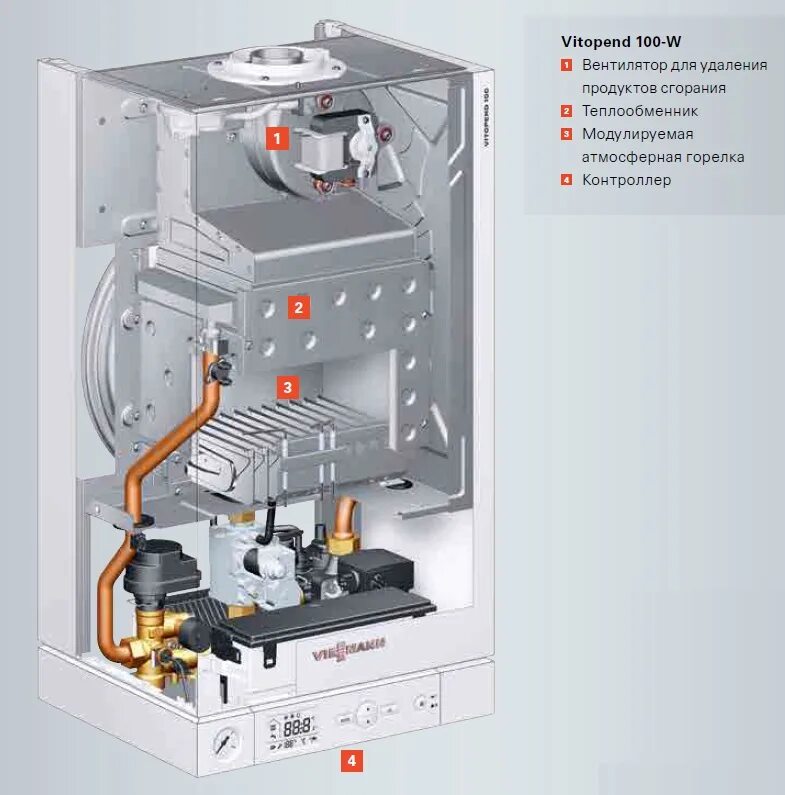 Котел viessmann vitopend 100 подключение Vitopend 100-W WH1D