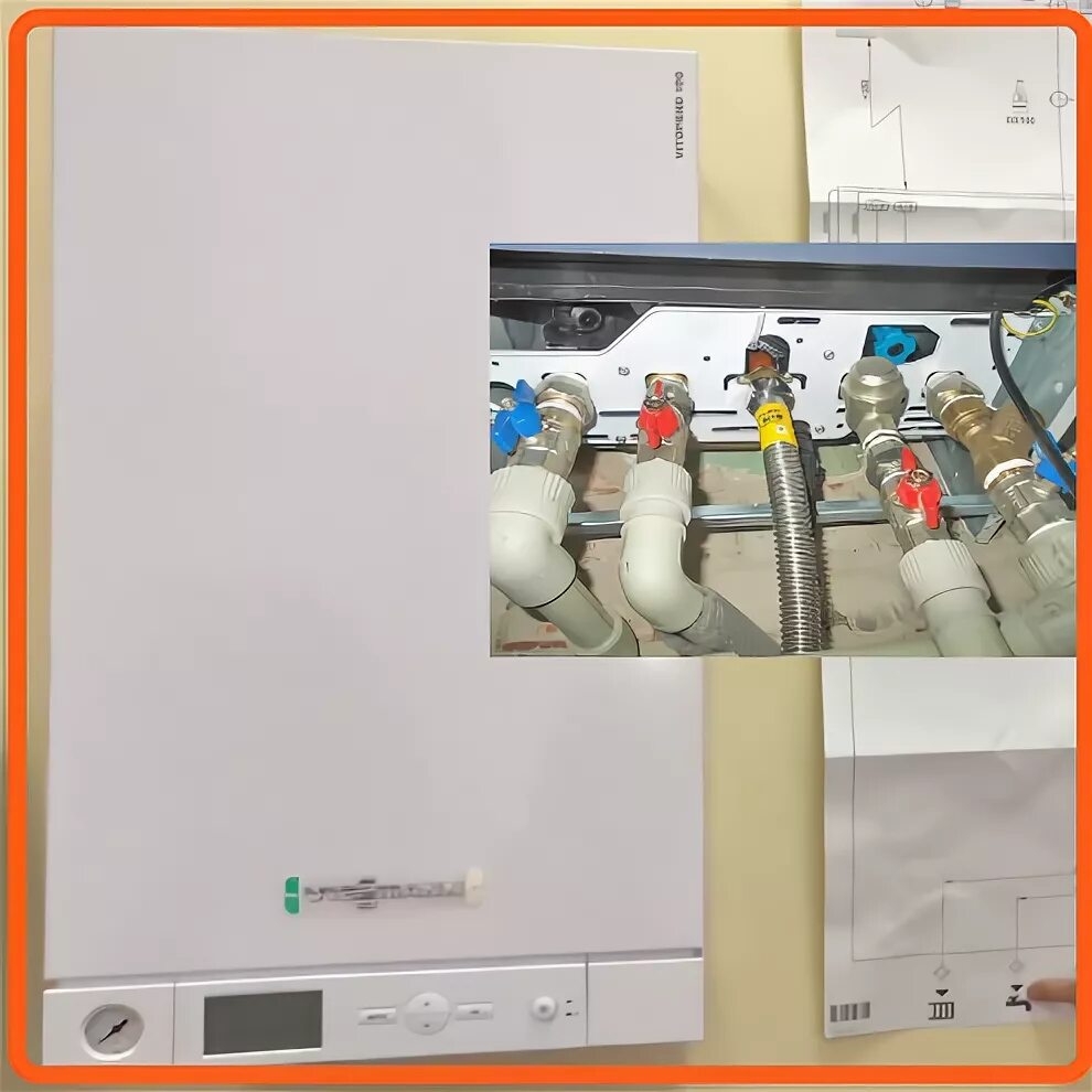 Котел viessmann vitopend 100 подключение Примеры работ. География работ по Московской области. - Котлы и водонагреватели 