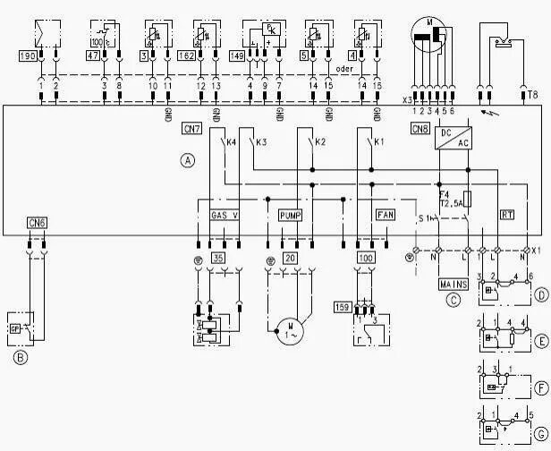 Котел висман 100 схема подключения Viessmann-Vitopend-100-WH1D нужна схема обвязки PCB080376R01 Форум по ремонту Mo