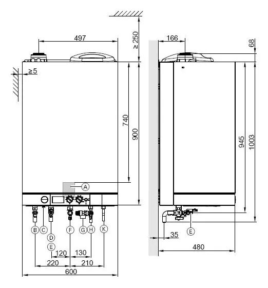 Котел висман 100 схема подключения Viessmann Vitodens 111-W B1LD газовые конденсационные котлы. Цены, отзывы, описа