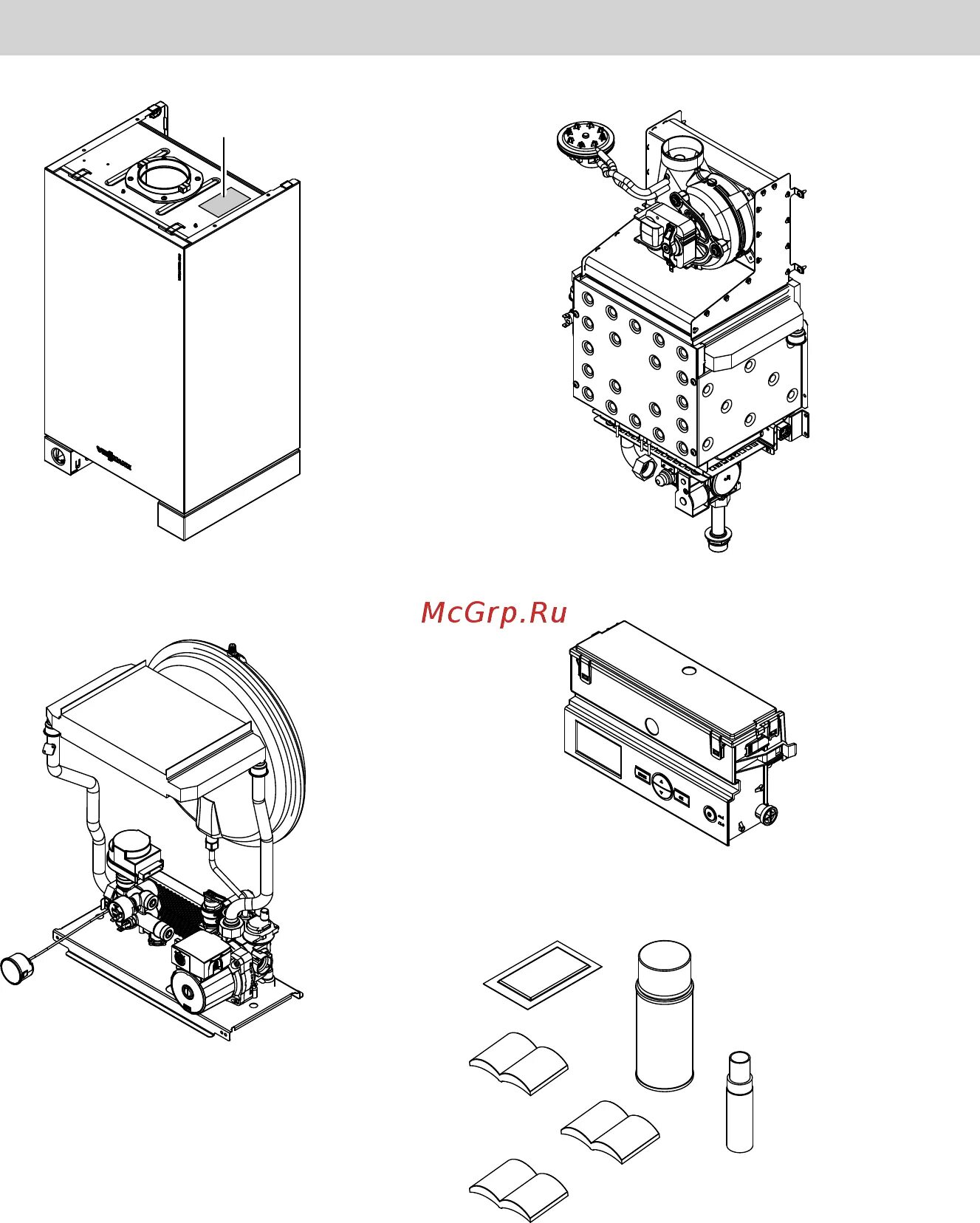 Котел vitopend 100 схема подключения Viessmann Vitopend 100-W A1HB U-rlu 88/128 Перечень узло