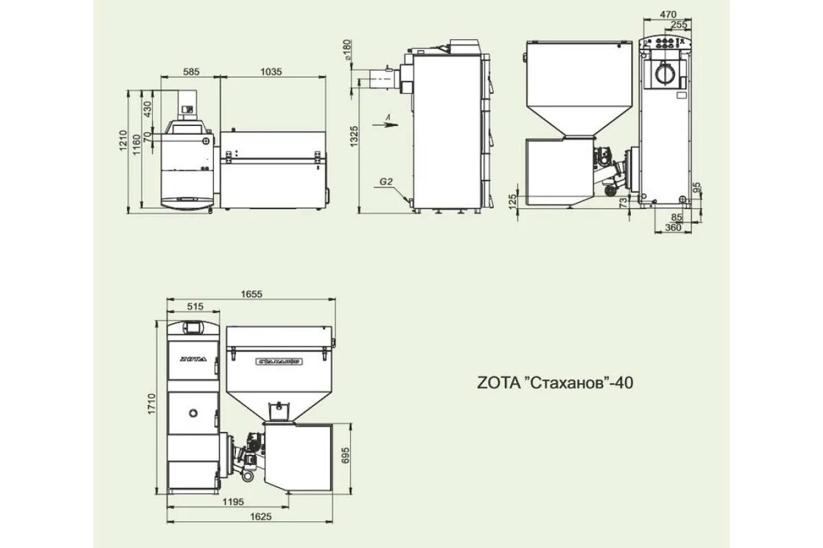 Котел зота стаханов 35 квт схема подключения Твердотопливный котел Zota Стаханов 40 (левый) - эффективное отопление для вашег