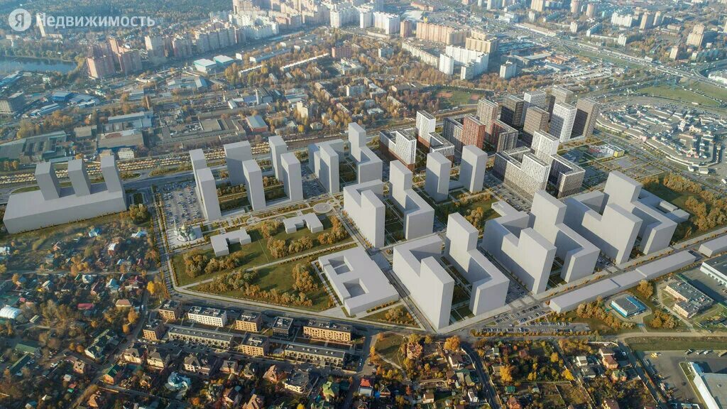Котельники микрорайон белая дача 8а фото Panorama: ZhK Belaya Dacha Park, housing complex, Kotelniki, mikrorayon Parkovy,