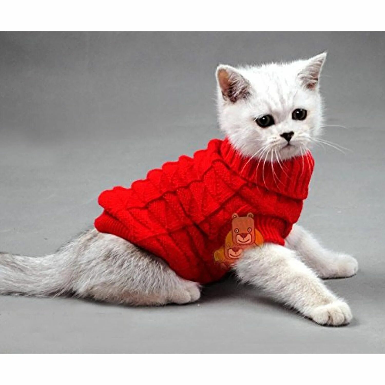 Котенка одежда фото Pet Cat Sweater Kitten Clothes for Cats Small Dogs,Turtleneck Cat Clothes Pullov