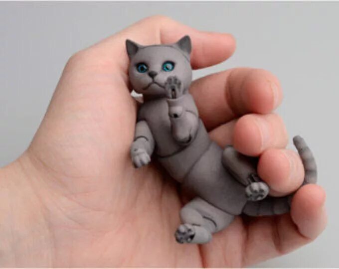 Котенок из пластилина фото Mozziconi di gatto BDZ razza Sphynx con semplice colore Etsy Cat doll, Animal do