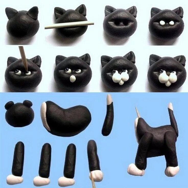 Котенок из пластилина фото Добро пожаловать в Одноклассники! Fondant cat, Kitten cake, Cat cake