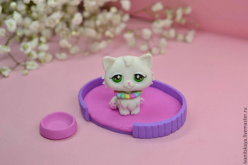 Котенок из пластилина фото Видео мастер-класс: подвижная фигурка кошки из полимерной глины: Мастер-Классы в