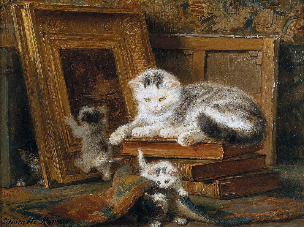 Котенок картина фото Генриетта Роннер-Книп и её кошки Картины рассказывают... Дзен