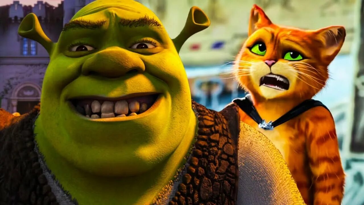 Котенок шрек фото Why Puss In Boots 2 Looks So Different To Shrek - YouTube