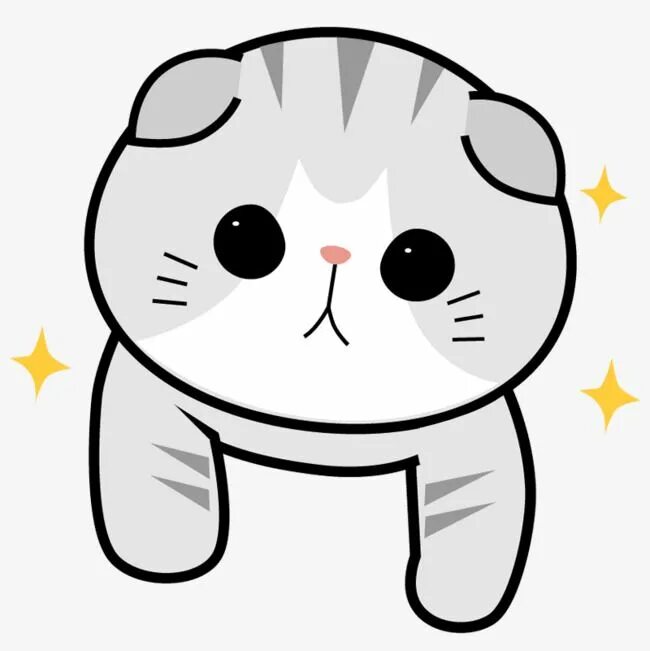 Котик фото милый рисунок Cute Cat PNG Images, Cute Clipart, Cat Clipart, Gray PNG Transparent Background 
