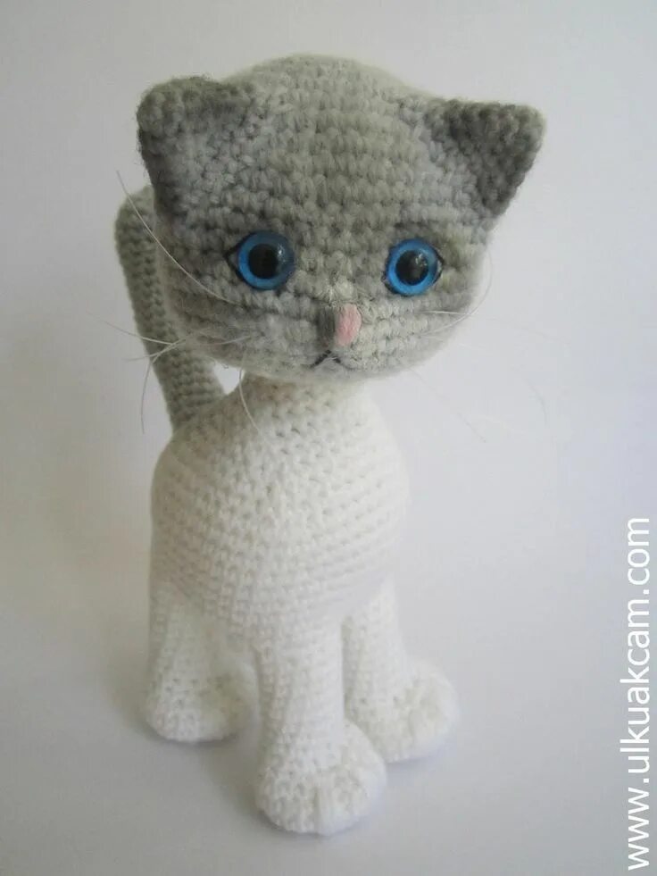 Котик крючком фото Amigurumi Jointed Cat Pattern - Etsy Canada Crochet cat, Crochet cat pattern, Ca