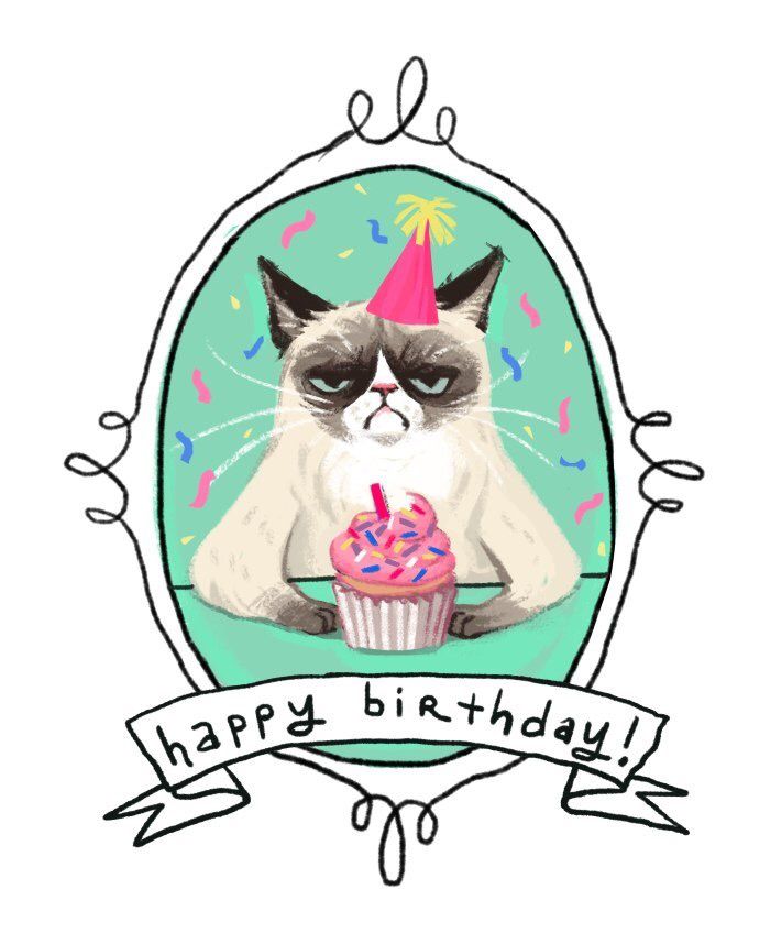 Котик с днем рождения картинки прикольные Pin on Пожелания на день рождения Happy birthday cat, Happy birthday images, Cat